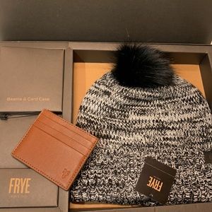 Frye Set 🌟 Beanie and Card Case